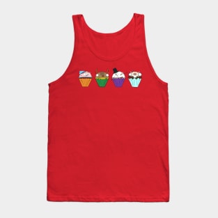 Christmas Cupcake Line Up Tank Top